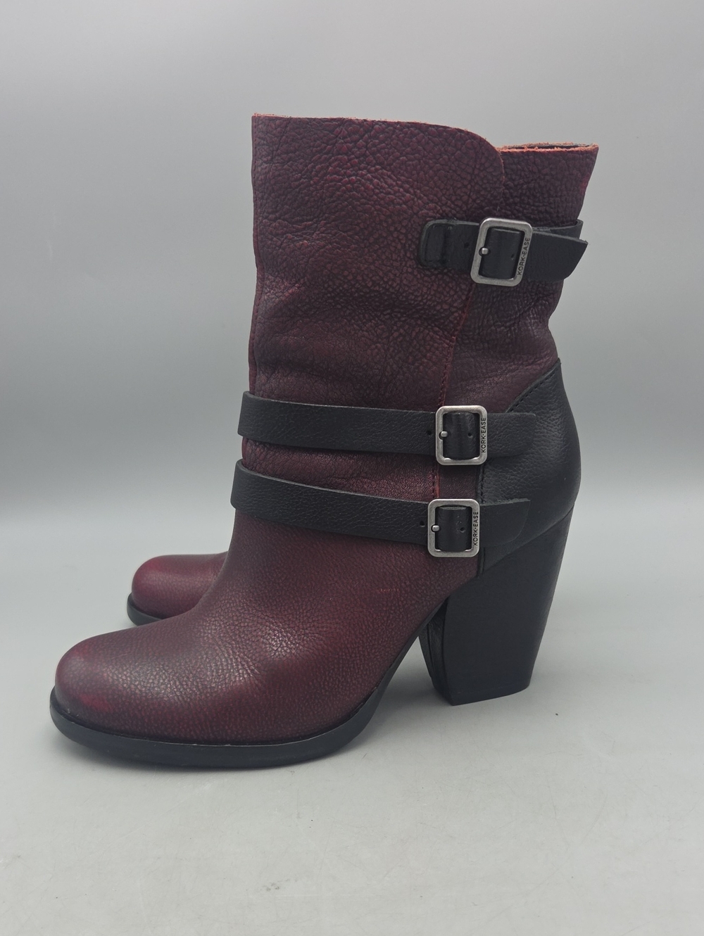 Kork- Ease Anki Mid Moto Belted Leather Boots 7